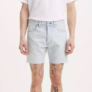 LEVI’S Premium 501® ’93 Shorts Size 28 Light Indigo Stonewashed Blue Cutoffs